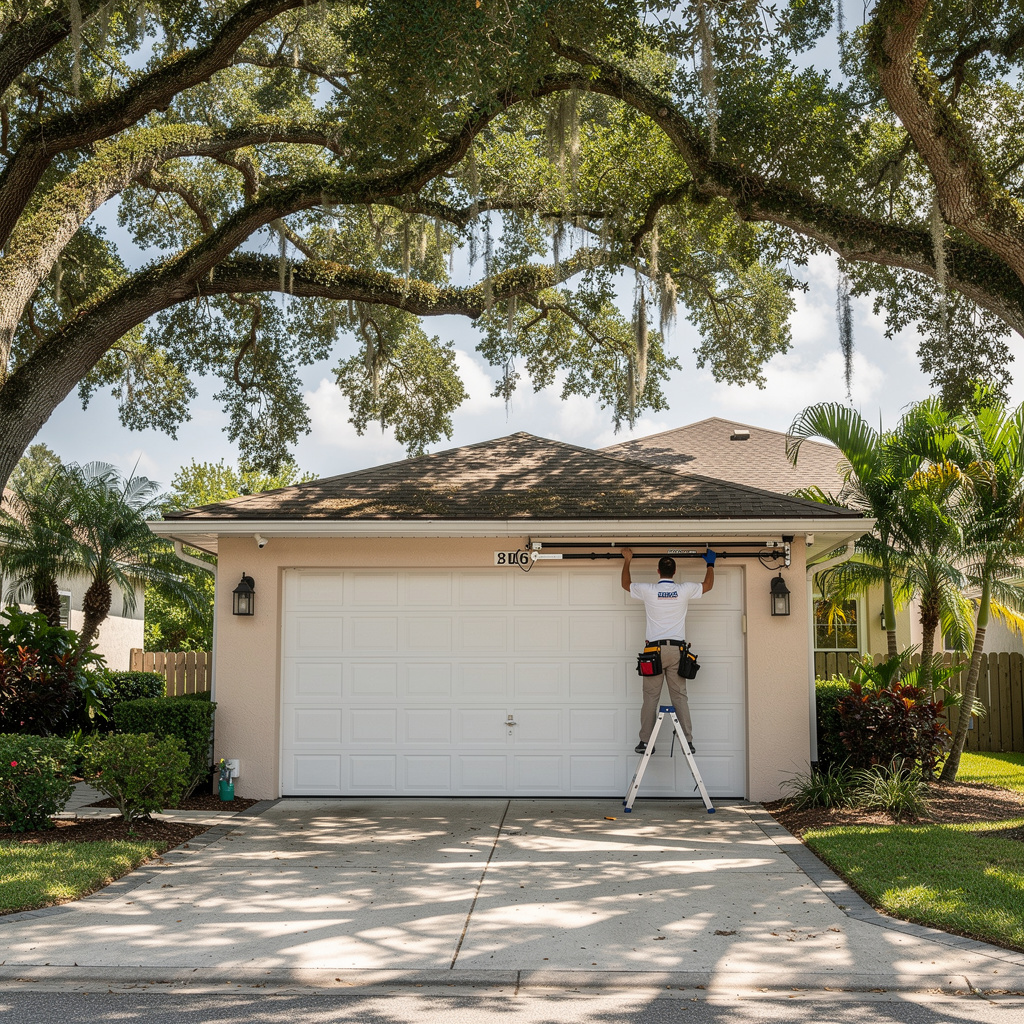 Garage door repair in Central Park, Plantation FL
