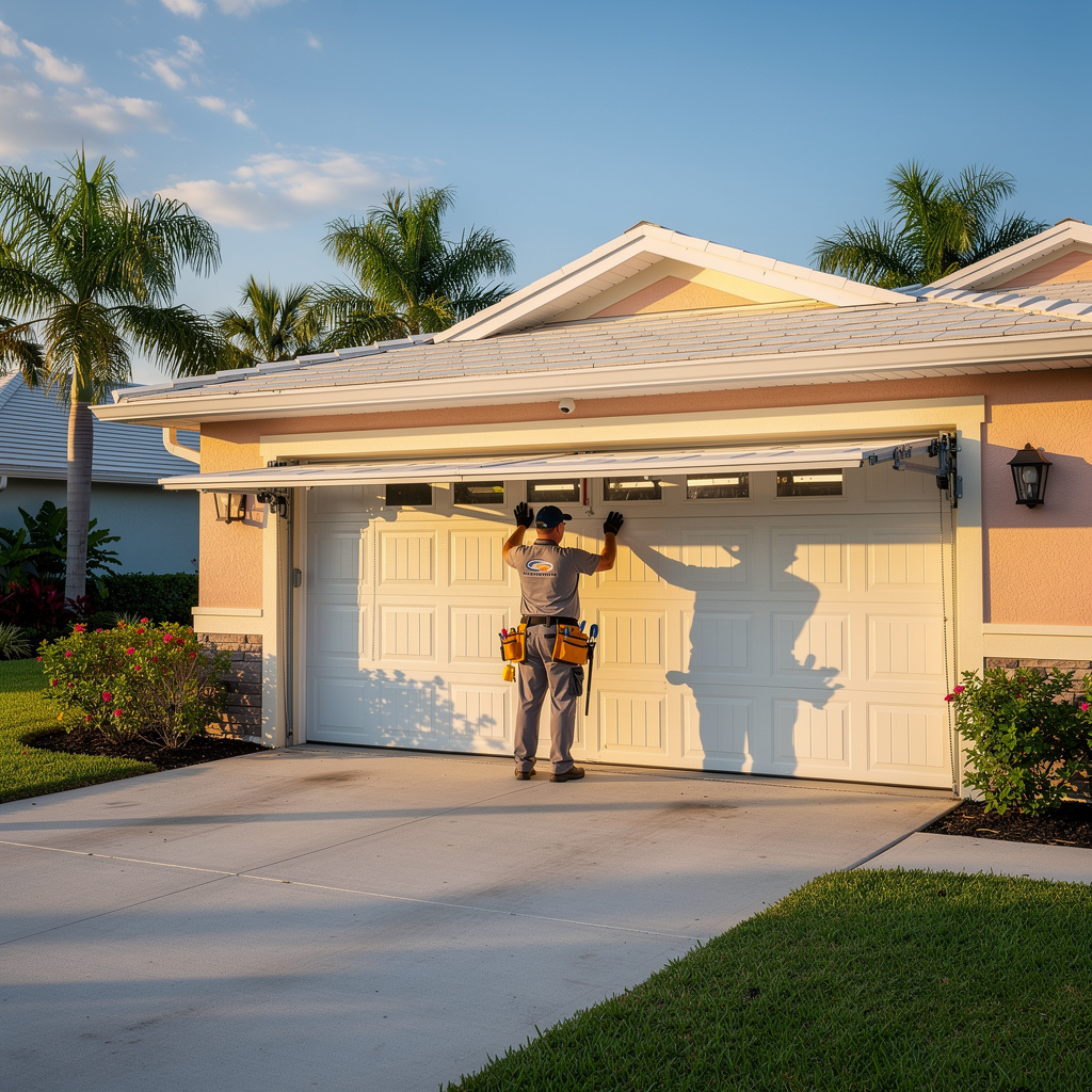 Garage door repair in Plantation Gardens, Plantation FL