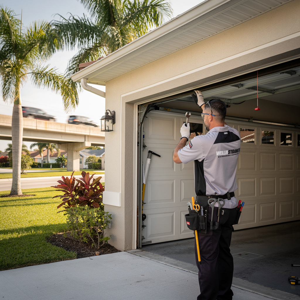Garage door repair in Westside, Plantation FL