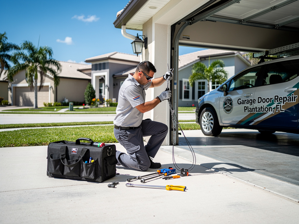 Signs Your Garage Door Cables Are Damaged and Need Repair in Plantation, FL